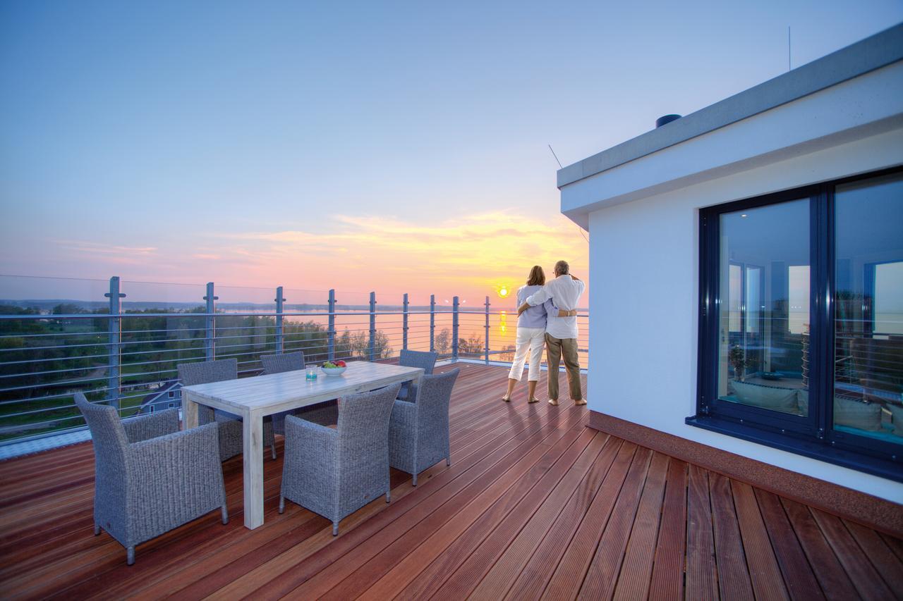 Ferienwohnung Penthouse Müritzblick Rechlin Exterior foto